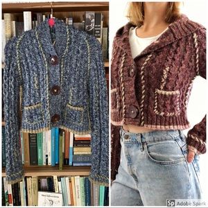 FP Cropped Wool Hoodie Sweater